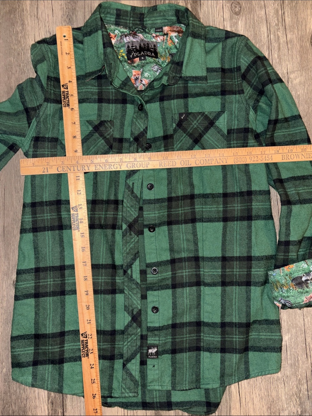 PLADRA Women's Every Day Flannel Shirt- Harbor Black small - Picture 7 of 9